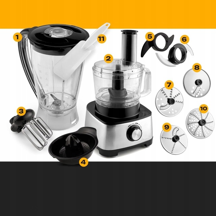 Robot Kuchenny Wielofunkcyjny Malakser Mikser Blender Wyciskarka 1200W