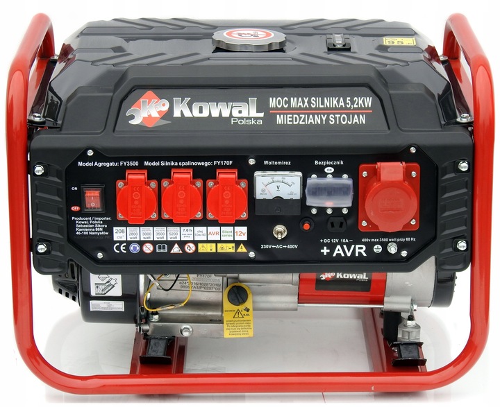 PROFESJONALNY AGREGAT PRĄDOTWÓRCZY 5,2kW generator AVR+ MIEDŹ STOJAN