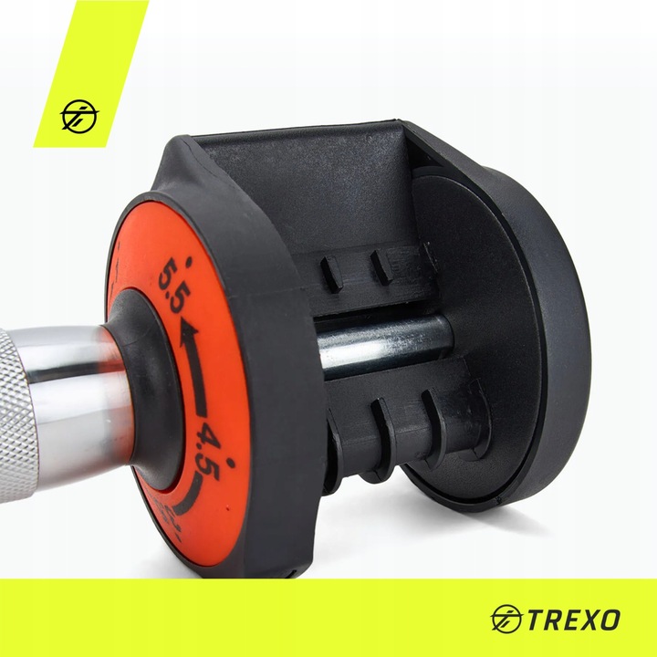 Zestaw hantli regulowanych TREXO 2 x 5,75 kg czarny 11,5 kg|