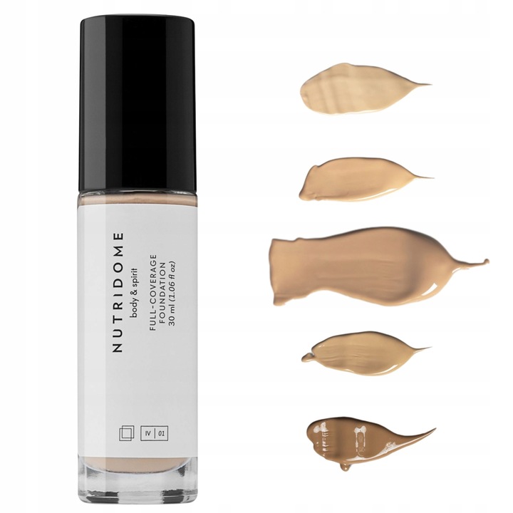 PODKŁAD FLUID DO TWARZY dobrze kryjący NUTRIDOME lekki 03 NUDE z