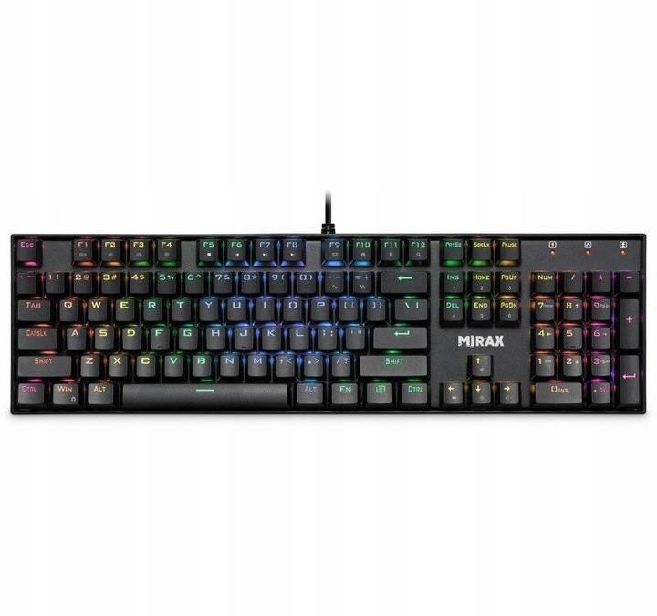 Klawiatura mechaniczna Defender Mirax GK-352 RGB Outemu BLUE