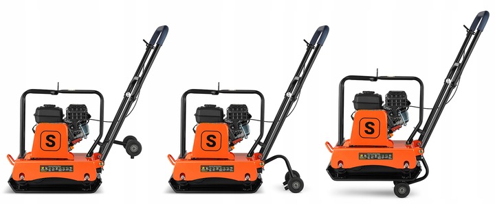 ZAGĘSZCZARKA gruntu UBIJAK 90kg koła + mata + silnik LONCIN 6,5KM siła 18kN