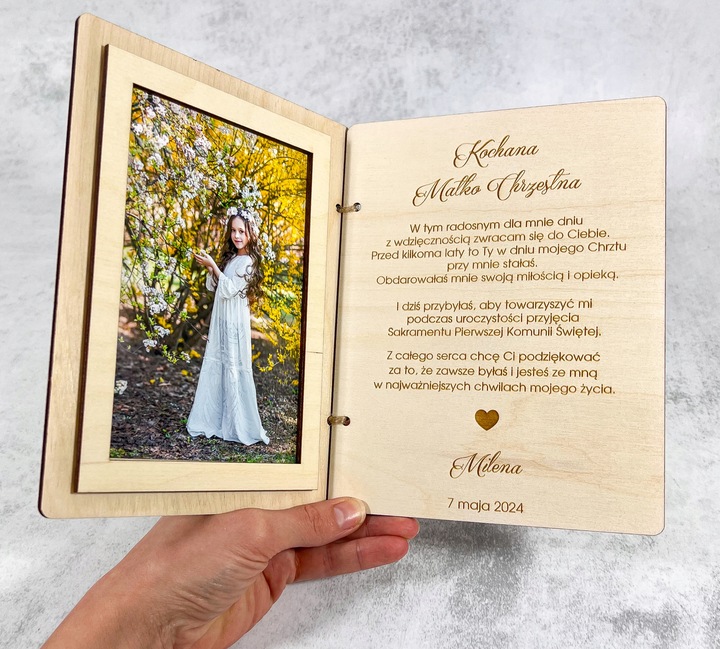 PODZIĘKOWANIE DLA MATKI CHRZESTNEJ KOMUNIA