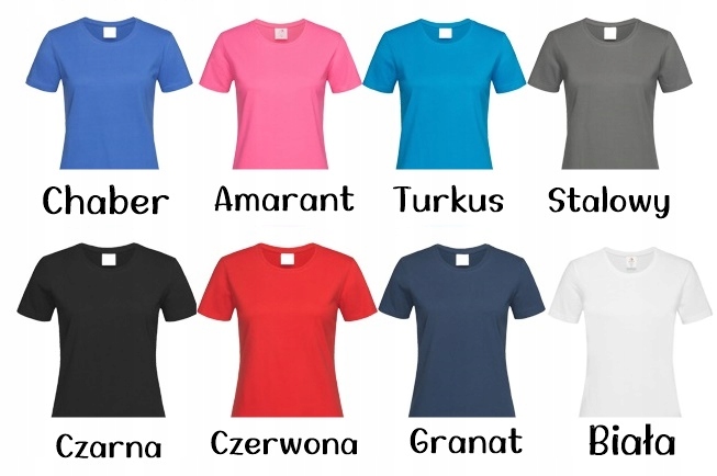 T-shirt KOSZULKA Z WŁASNYM NADRUKIEM MAŁY PRZÓD I DUŻY TYŁ roz.XL