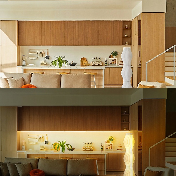 Zestaw Taśma LED Neon COB 24V 5m 3000K BIAŁA CIEPŁA ZASILACZ 60W PILOT