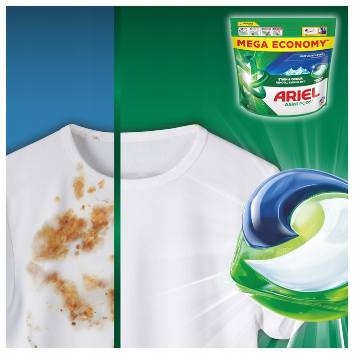 Ariel All-in-1 PODS Kapsułki do prania, 60 prań, Mountain Spring