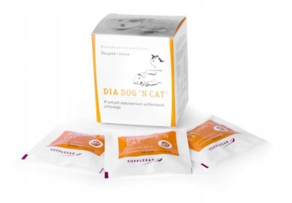 GEULINCX DiaDog'N'Cat tabletki na biegunkę dla psa i kota 18tabl.