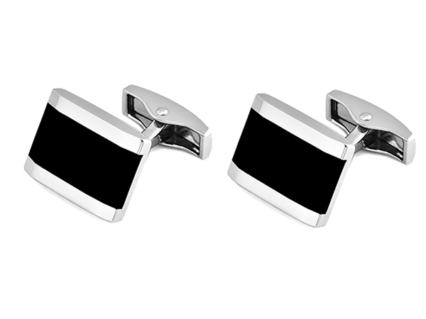 SPINKI + PUDEŁKO Metalowe Stalowe Spinki do Mankietów Koszuli GREG c07