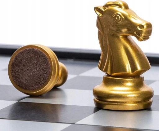 SZACHY KLASYCZNE 25X25 GRA SKŁADANE SZACHOWNICA PREZENT