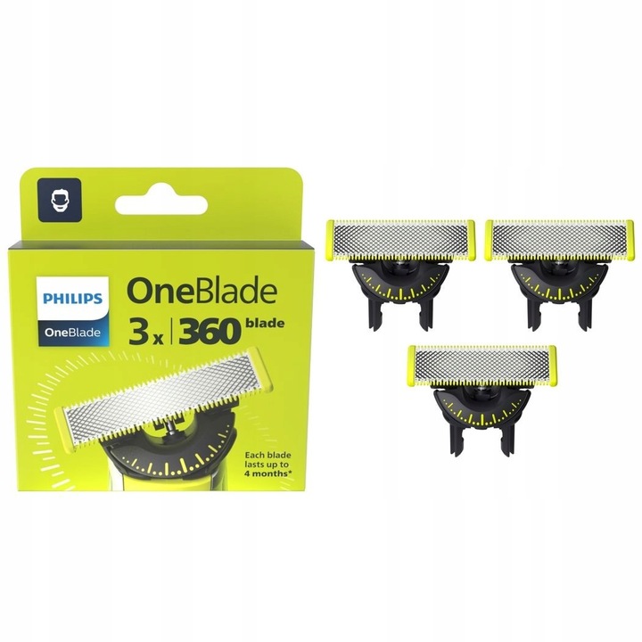 Ostrza wymienne do golarki Philips OneBlade 360 3 szt QP430/50