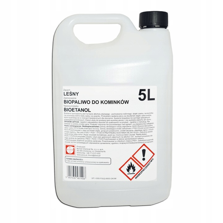 CBR BIOETANOL BIOKOMINEK ZAPACH LEŚNY etanol paliwo 5L