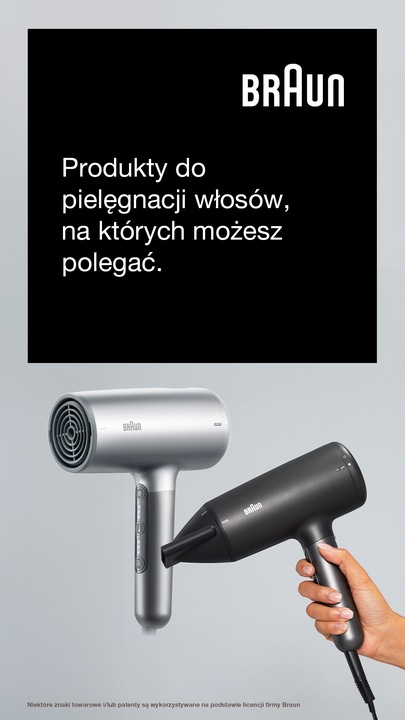 SUSZARKO LOKÓWKA BRAUN AS330 SATIN HAIR DO WŁOSÓW