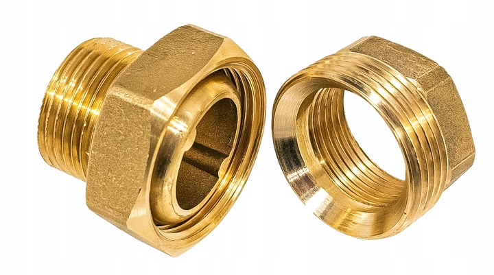 ŚRUBUNEK MOSIĘŻNY STOŻKOWY RÓWNOPRZELOTOWY 1" DN25 PROSTY MOCNY SOLIDNY