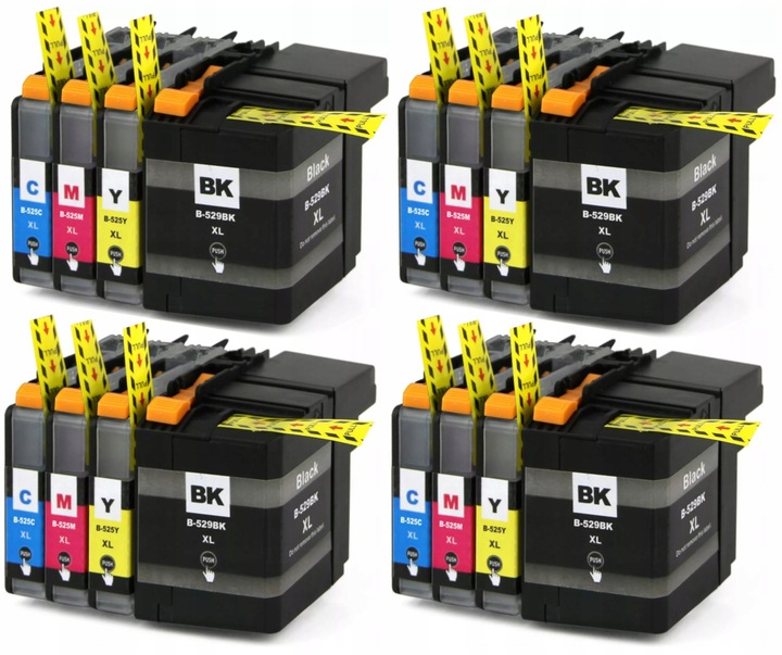TUSZE LC-525 XL LC-529 XL DO DRUKARKI BROTHER MFC-J200 DCP-J100 DCP-J105