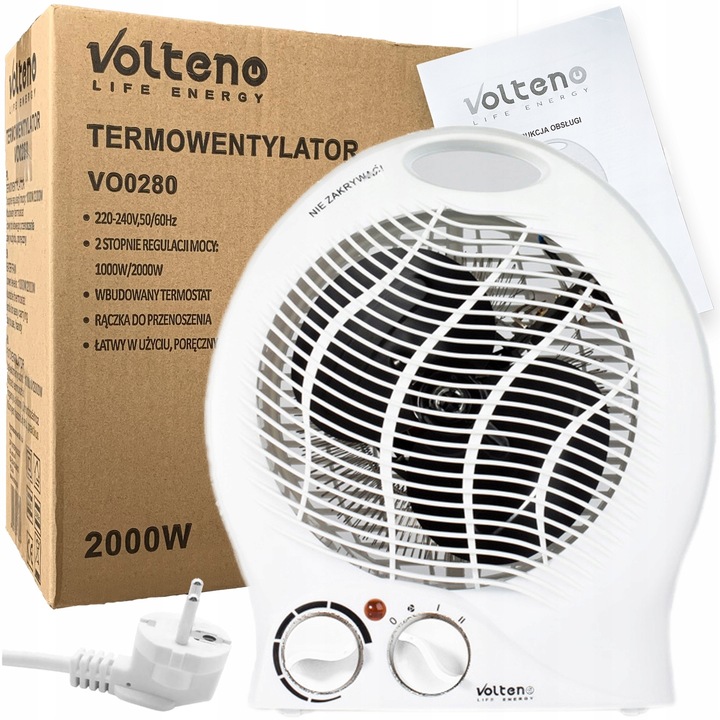 Termowentylator Volteno 2000 W biały