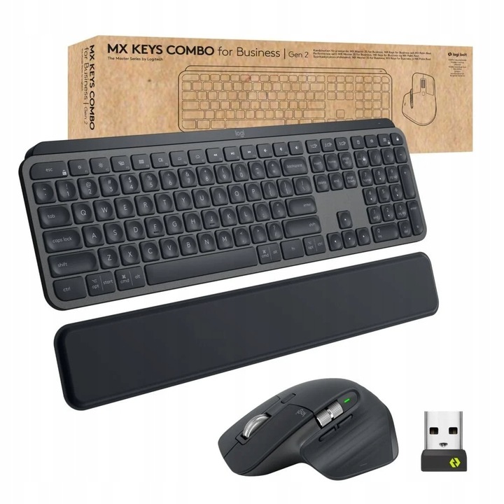 Klawiatura + mysz Logitech Logitech MX Keys Business 2gen (920-010933)