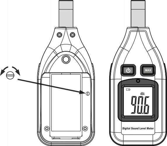 SONOMETR - MIERNIK NATĘŻENIA POZIOMU DŹWIĘKU, GŁOŚNOŚCI DECYBELOMIERZ LCD