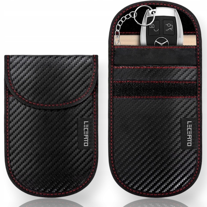 2xETUI ANTYKRADZIEŻOWE KLUCZYK KEYLESS KLATKA FARADAYA BLOKADA RFID