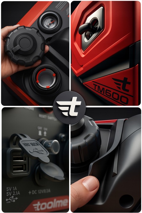 INWERTOROWY 2500W AGREGAT PRĄDOTWÓRCZY AVR+2x BRIGGS Toolme TM600