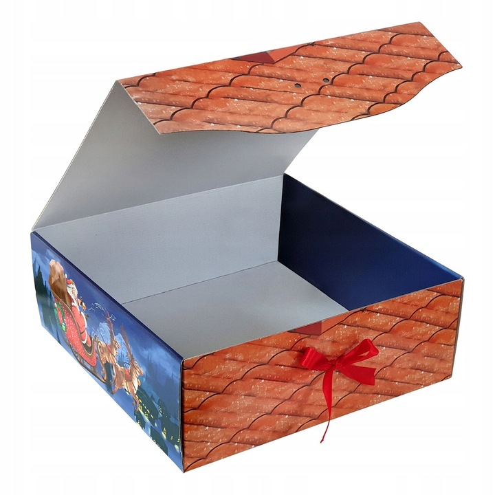 50 SZT - 1 SZT 15,85 ZŁ NETTO PUDEŁKO PREZENTOWE 34x35x13 CM MIKOŁAJ 1614