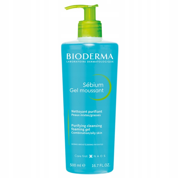 Żel Do Mycia Twarzy Bioderma Sebium Moussant Antybakteryjny 500 ml
