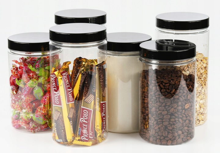 Słoiki POJEMNIKI na przyprawy makaron 500+1250+ 1500 ml 14 szt MEGA