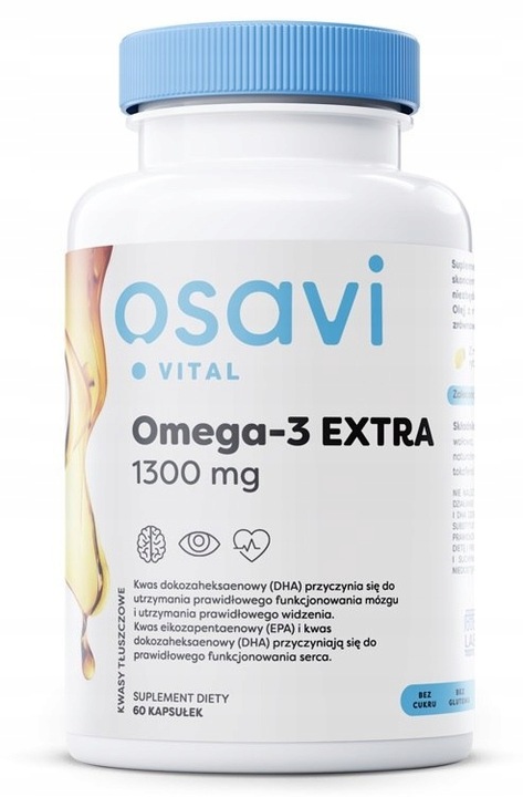 OSAVI OMEGA-3 EXTRA VITAL 1300MG CYTR 60 SOFTGELS
