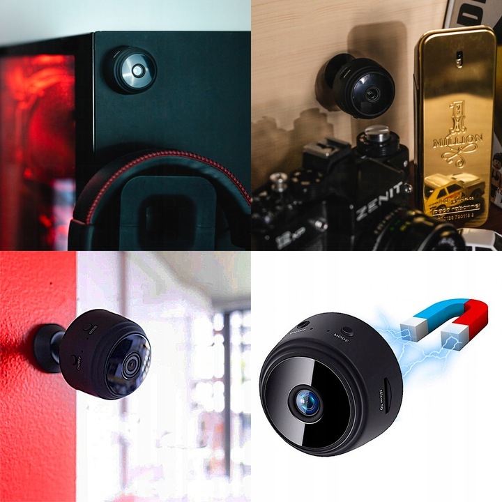 VIP MINI BEZPRZEWODOWA KAMERA WIFI UKRYTA Szpiegow