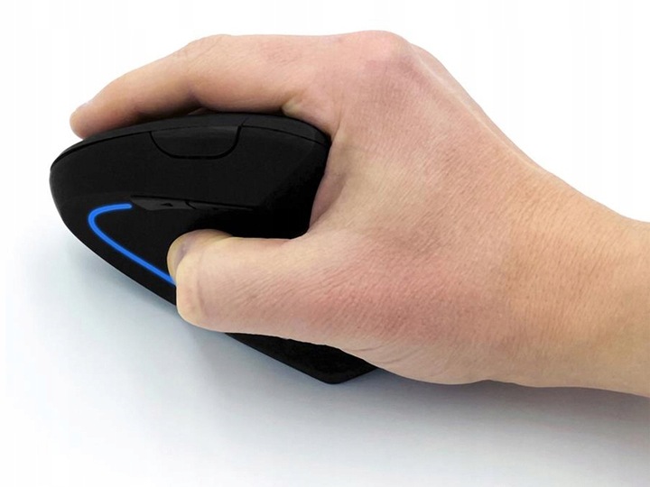 Mysz Pionowa Wertykalna Bezprzewodowa Vertic RF zasięg 10m LED 5 przycisków