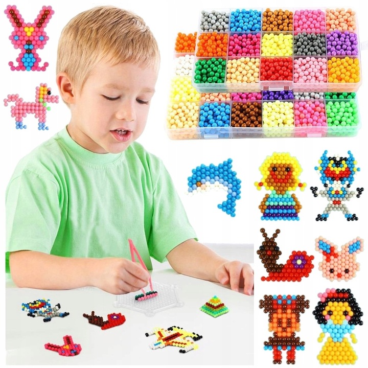 Koraliki Wodne Duży Zestaw do Tworzenia Bransoletek Biżuterii z Akcesoriami