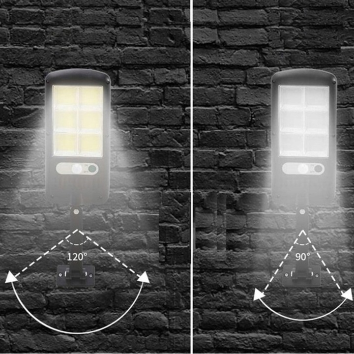 LAMPA SOLARNA LED Z CZUJNIKIEM RUCHU ZMIERZCHU COB