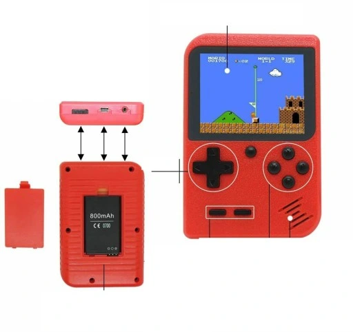 PRZENOŚNA MINI KONSOLA RETRO 400 GIER GAMEBOY GRA