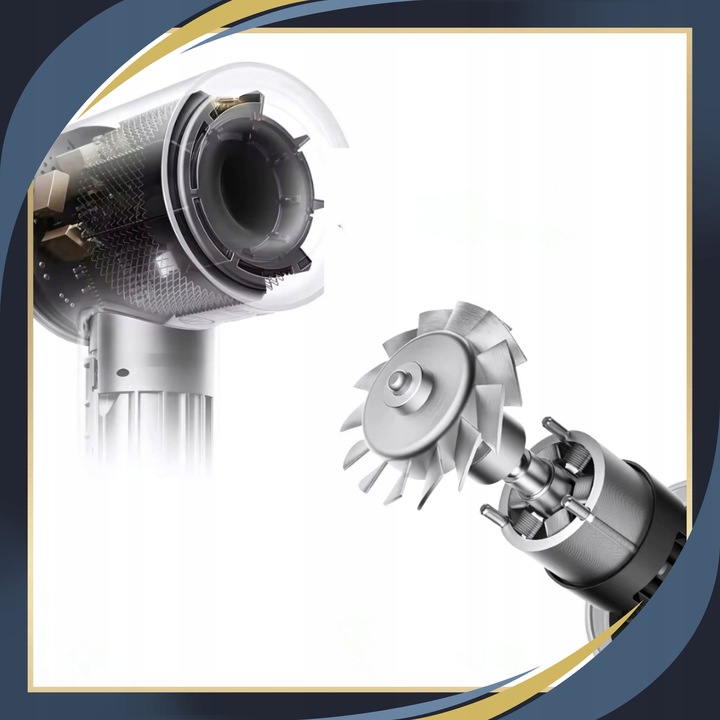 Suszarka Do Włosów Z DYFUZOREM Prezent Cicha Jonizacją Końcówki 5w1