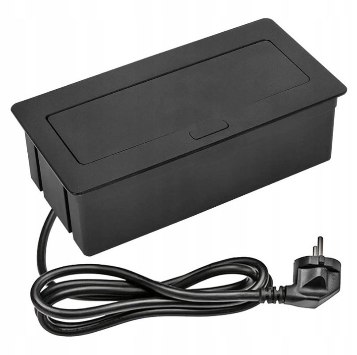 GNIAZDO POTRÓJNE CHOWANE W BLAT NABLATOWE GNIAZDKO