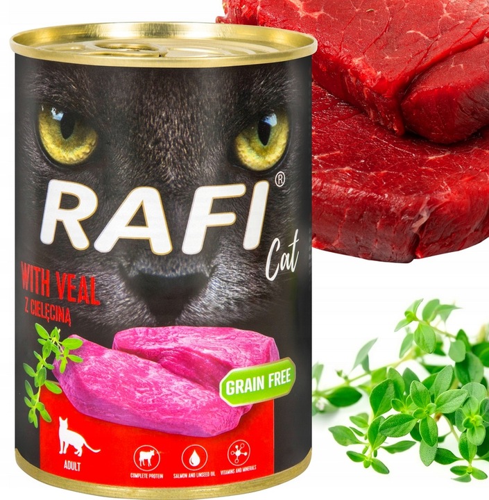 RAFI CAT ADULT MOKRA KARMA DLA KOTA MIX SMAKÓW 24x 400G