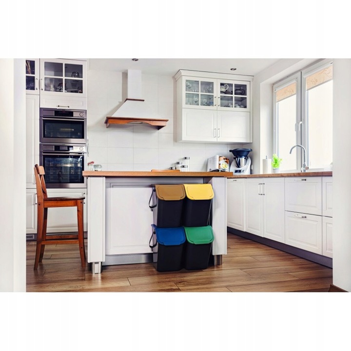 KOSZ NA ŚMIECI POJEMNIK DO SEGREGACJI ODPADÓW PAPIER PLASTIK SZKLO BIO 25 L