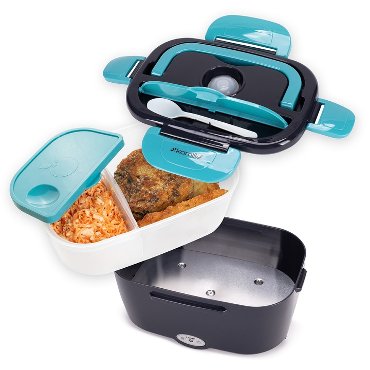 ELEKTRYCZNY LUNCH BOX termos obiadowy ŚNIADANÓWKA samochodowa KAMILLE 1,5 L