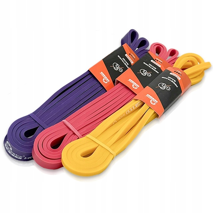 Gumy do ćwiczeń taśmy oporowe fitness crossfit Majestic Sport Home