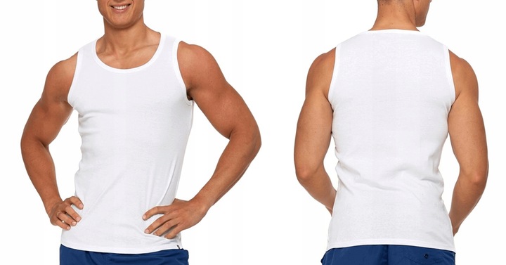 PODKOSZULKA KOSZULKA MĘSKA 100% BAWEŁNA GŁADKA XL Moraj