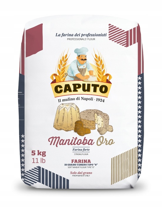 Mąka pszenna Manitoba Oro Caputo 5 kg do ciast oryginalne opakowanie