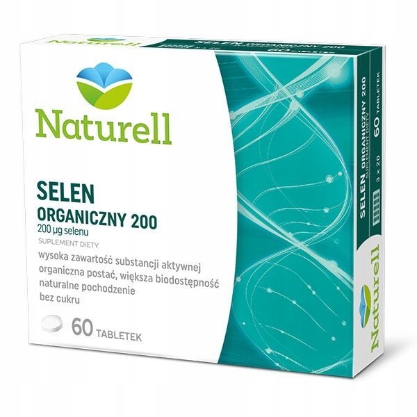 NATURELL Selen Organiczny 200 mcg 60 tabletek