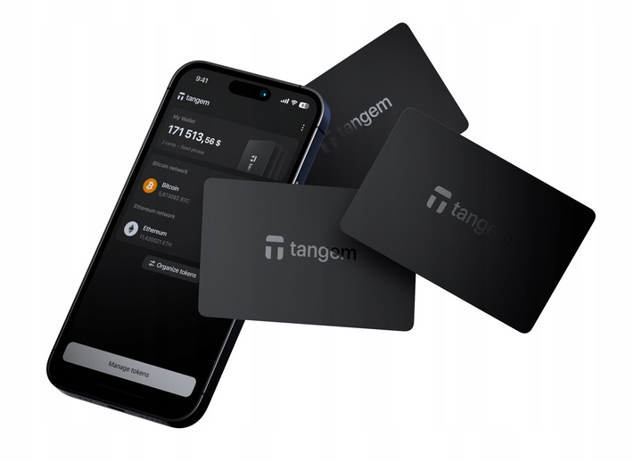 Portfel kryptowalutowy Tangem 2.0 - 3 karty oryginalny NOWY