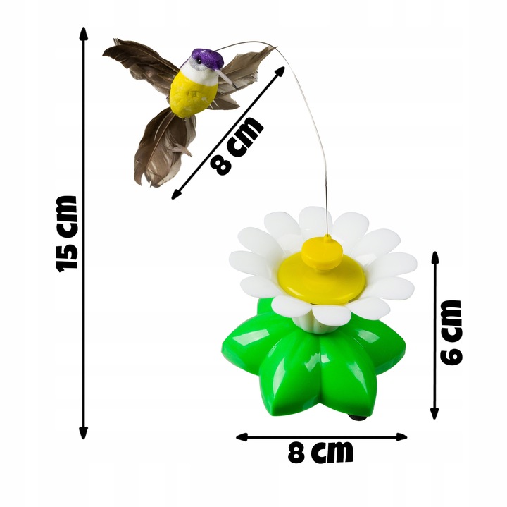 Zabawka dla kota KOLIBER PTAK Ruchoma INTERAKTYWNA