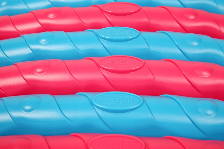 HULA HOP ODCHUDZAJĄCE Z WYPUSTKAMI OBCIĄŻNIKIEM KULKAMI SKŁADANE KOŁO 108cm