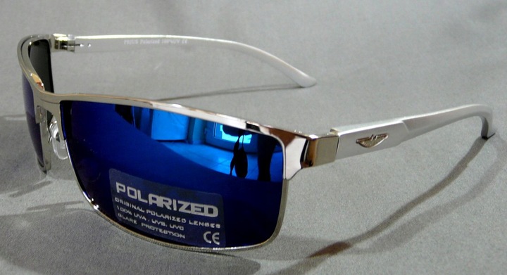 OKULARY MĘSKIE POLARYZACYJNE LUSTRZANKI PRIUS ETUI