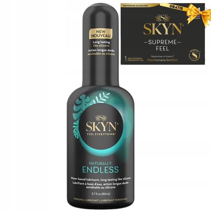 Żel intymny Skyn Naturally Endless 80ml Nawilżający Lubrykant na bazie