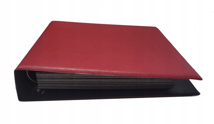 ALBUM KLASER NA ZNACZKI A5 10 STRON UNIWERSALNY CZERWONY - MM-Kolekcje