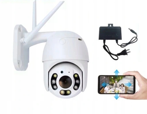 KAMERA ZEWNĘTRZNA WIFI IP OBROTOWA 4MPX MONITORING