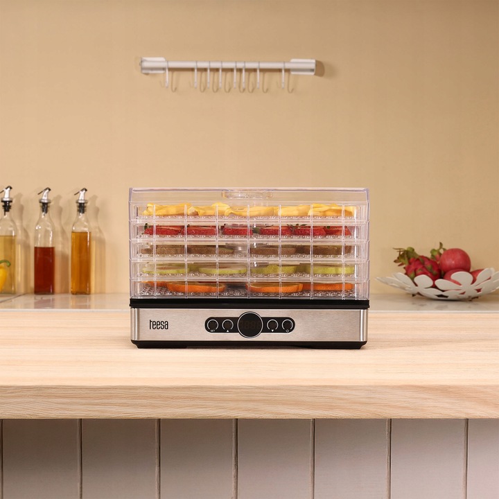 Suszarka do grzybów warzyw owoców 400W 5 sit wyświetlacz termoobieg