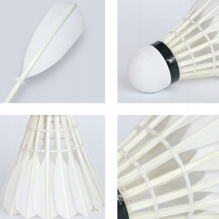 Lotki piórowe do Badmintona 12 szt.